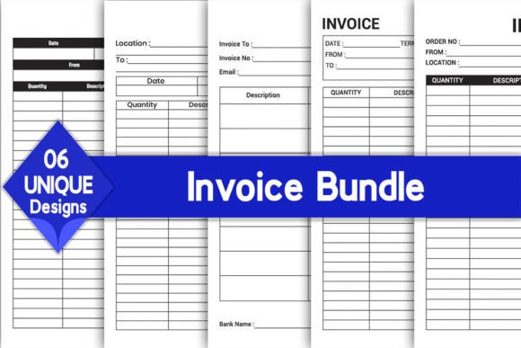 Download Invoice Log Book Bundle | KDP Interior - Log book Collection