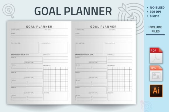 Download Goal Planner Kdp Interior - Goal planner Collection