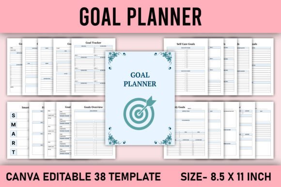 Download Goal Planner Canva Template - Goal planner Collection
