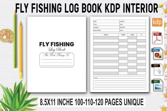 Download Fly Fishing Log Book | KDP Interior - Log book Collection