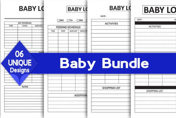 Download Baby Log Book Bundle | KDP Interior - Log book Collection
