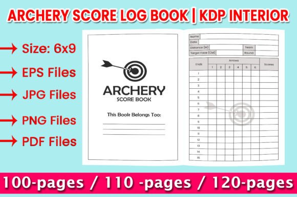 Download Archery Score Log Book | KDP Interior - Log book Collection